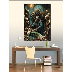Kanvas Tablo İskelet Ordusu 100x140 cm