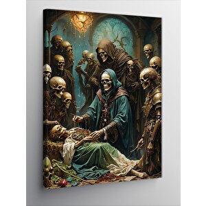 Kanvas Tablo İskelet Ordusu 70x100 cm