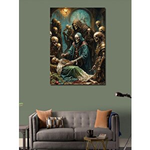 Kanvas Tablo İskelet Ordusu 70x100 cm