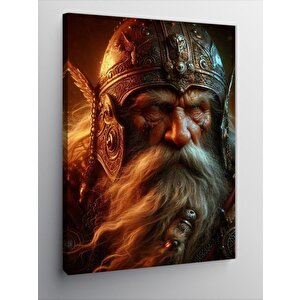 Kanvas Tablo Zırhlı Şovalye 70x100 cm