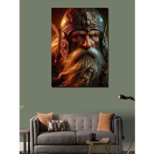 Kanvas Tablo Zırhlı Şovalye 70x100 cm