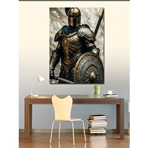 Kanvas Tablo Zırhlı Şovalye 70x100 cm