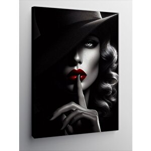 Kanvas Tablo Sus Yapan Kadın 70x100 cm