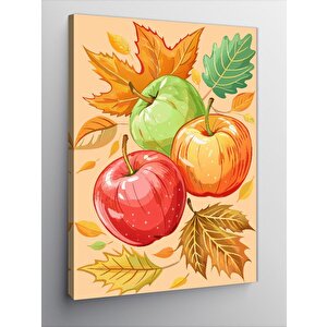 Kanvas Tablo Elmalar Mutfak Temalı 70x100 cm
