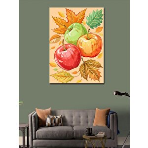 Kanvas Tablo Elmalar Mutfak Temalı 50x70 cm
