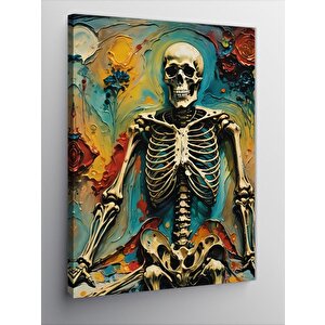Kanvas Tablo İskelet Ve Desenler 50x70 cm