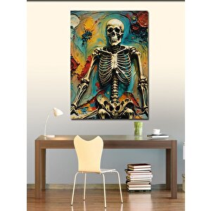 Kanvas Tablo İskelet Ve Desenler 50x70 cm