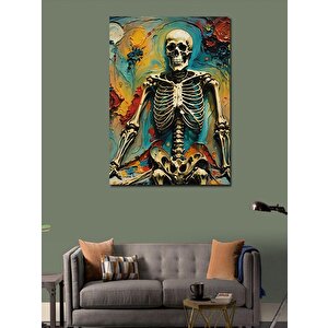 Kanvas Tablo İskelet Ve Desenler 50x70 cm