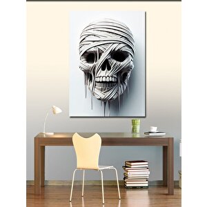 Kanvas Tablo Mumya İskelet 50x70 cm