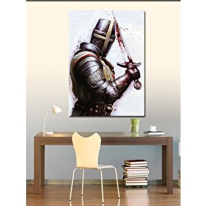 Kanvas Tablo Kılıcı Kanlı Şovalye 70x100 cm
