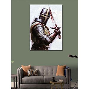 Kanvas Tablo Kılıcı Kanlı Şovalye 70x100 cm