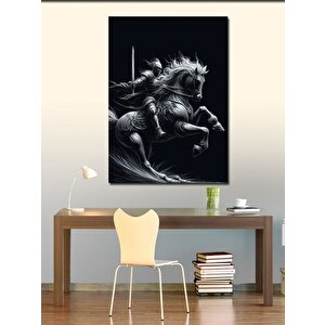 Kanvas Tablo Kara Şövalye 70x100 cm