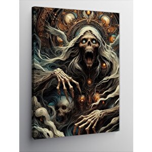 Kanvas Tablo Çığlık Atan İskelet 70x100 cm