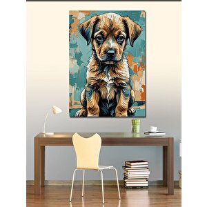 Kanvas Tablo Sevimli Yavru Köpek 50x70 cm