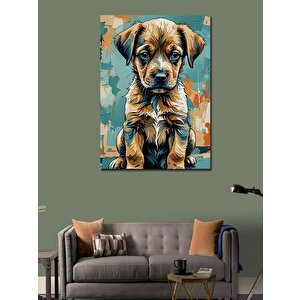 Kanvas Tablo Sevimli Yavru Köpek 50x70 cm