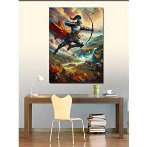 Kanvas Tablo Okçu Şovalye 70x100 cm