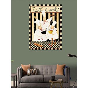 Kanvas Tablo Aşçı Adamlar Mutfak Temalı 50x70 cm