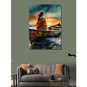 Kanvas Tablo Sandaldaki Kadın 70x100 cm