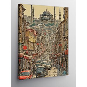 Kanvas Tablo İstanbul Temalı 50x70 cm