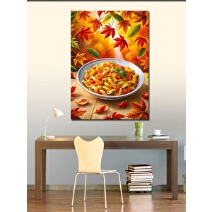 Kanvas Tablo Domatesli Makarna Mutfak Temalı 50x70 cm