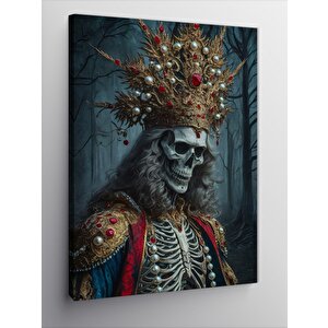 Kanvas Tablo Iskelet Kral 50x70 cm