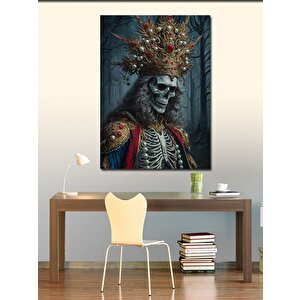 Kanvas Tablo Iskelet Kral 50x70 cm