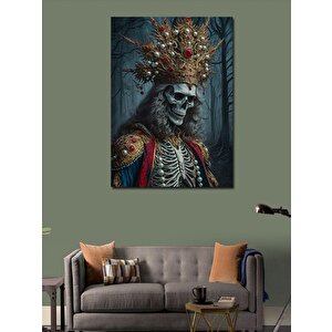Kanvas Tablo Iskelet Kral 100x140 cm