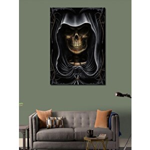 Kanvas Tablo Azrail İskelet 100x140 cm