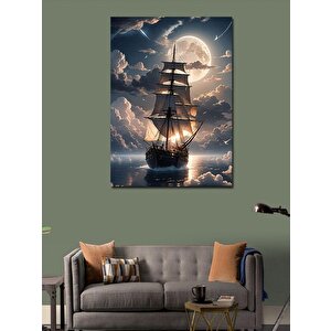 Kanvas Tablo Yelkenli Gemi 70x100 cm