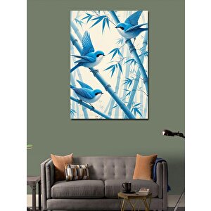 Kanvas Tablo Bambu Ve Kuşlar 100x140 cm