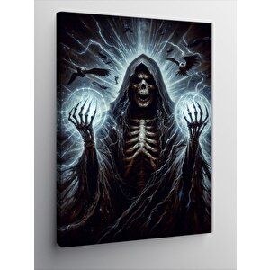 Kanvas Tablo Büyücü İskelet 100x140 cm