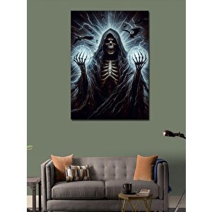 Kanvas Tablo Büyücü İskelet 100x140 cm
