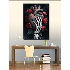Kanvas Tablo Kalp Ve İskelet 100x140 cm