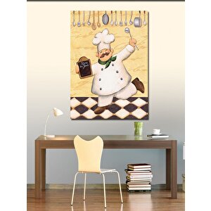 Kanvas Tablo Aşçı Mutfak Temalı 100x140 cm