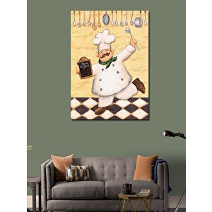 Kanvas Tablo Aşçı Mutfak Temalı 100x140 cm