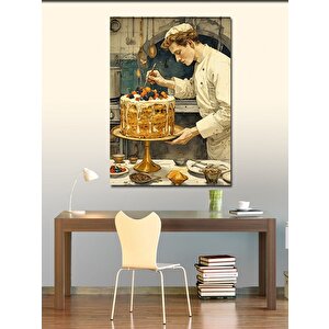 Kanvas Tablo Pasta Ustası 100x140 cm