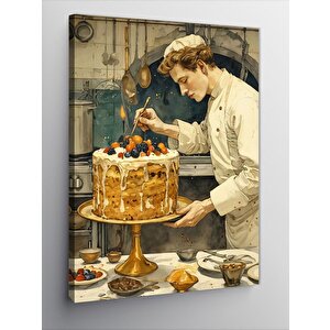 Kanvas Tablo Pasta Ustası 70x100 cm