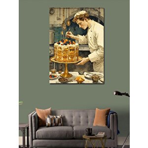Kanvas Tablo Pasta Ustası 70x100 cm