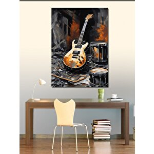 Kanvas Tablo Müzik Aletleri 70x100 cm