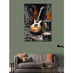 Kanvas Tablo Müzik Aletleri 70x100 cm