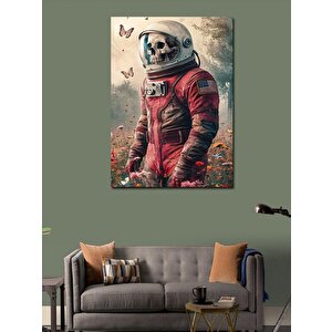 Kanvas Tablo Astronot İskelet 70x100 cm