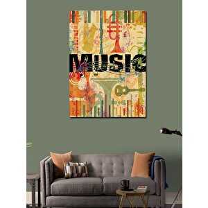 Kanvas Tablo Müzik Temalı 100x140 cm