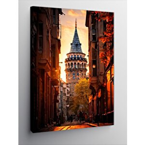 Kanvas Tablo İstanbul Galata Kulesi 100x140 cm