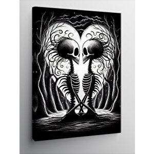 Kanvas Tablo İskelet Çift 50x70 cm