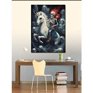 Kanvas Tablo Güller Ve İskelet 100x140 cm