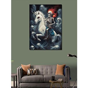 Kanvas Tablo Güller Ve İskelet 100x140 cm