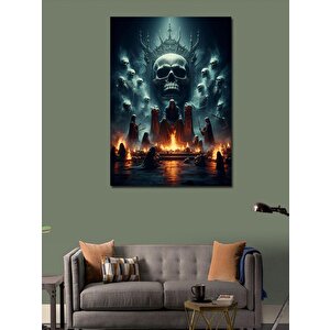 Kanvas Tablo İskelet Krallığı 100x140 cm