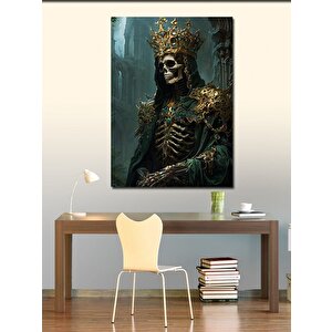 Kanvas Tablo Kral İskelet 50x70 cm