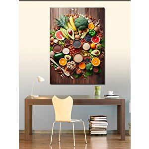 Kanvas Tablo Baharat Çeşitleri Mutfak Temalı 50x70 cm
