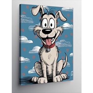 Kanvas Tablo Sevimli Köpek 100x140 cm